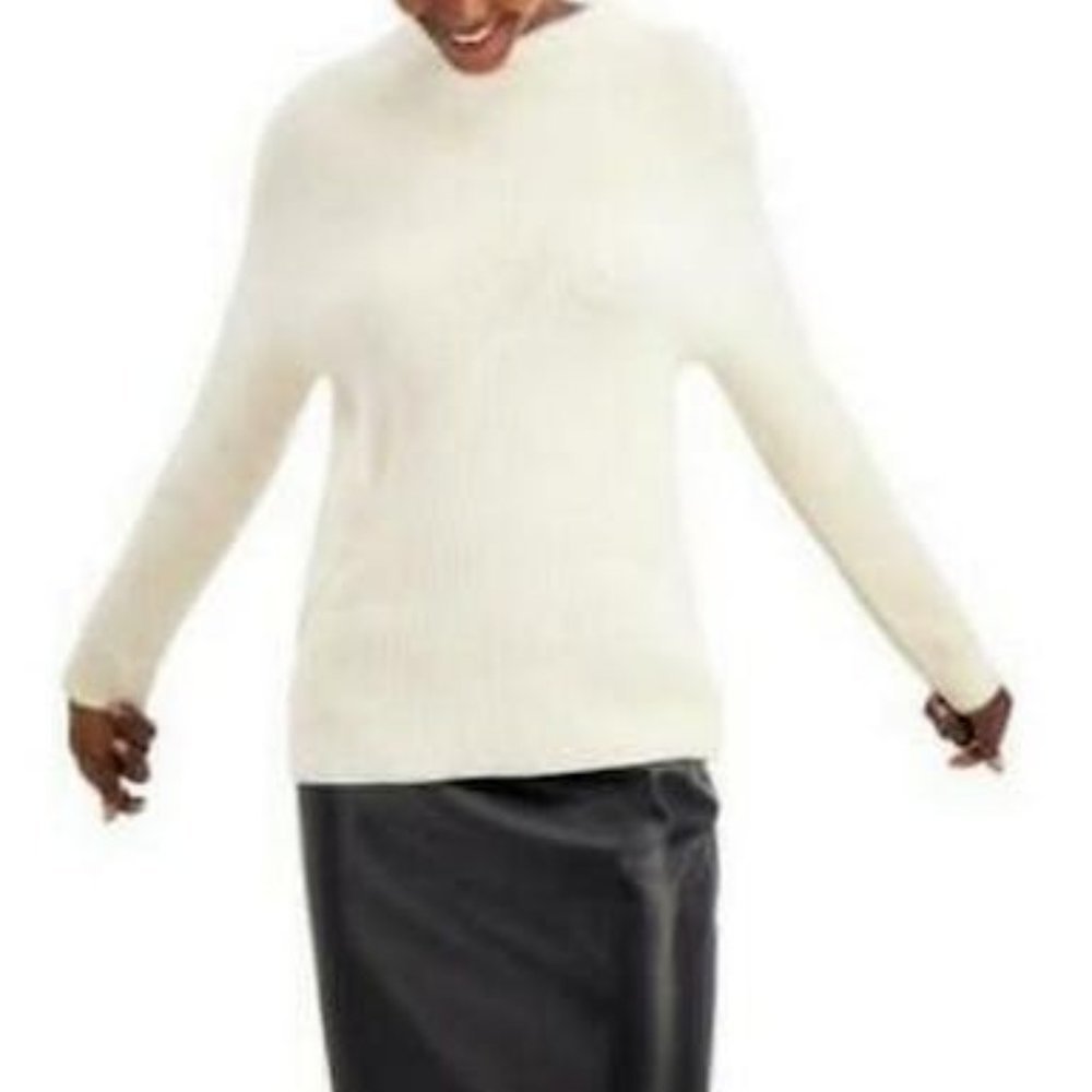 Alfani Eyelash Knit Ribbed Sweater
